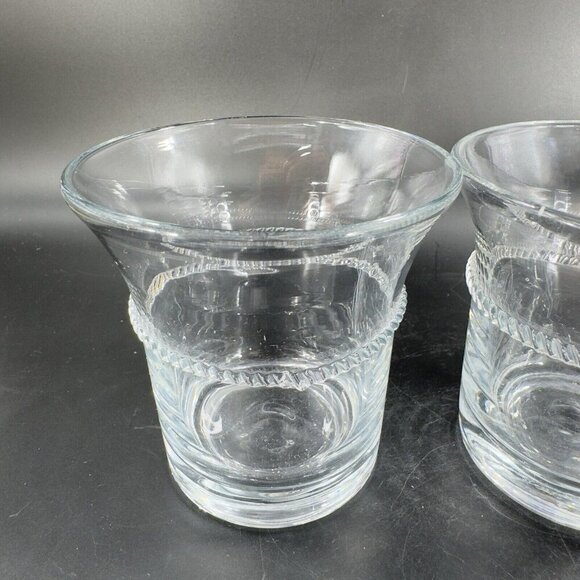 JULISKA GLASSWARE Amalia Clear Hand Blown Tumbler Drinking Glasses Set 2 Swirls - Picture 7 of 16